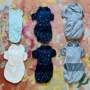 SNOO Happiest Baby Organic Swaddle Sleep Sack Bundle x 6, Size Medium